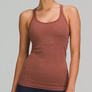 Lululemon ebb to street tank top, spiced chai, 2